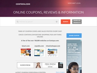 Go to Contaya.com website.