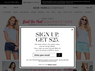 New York & Company website.
