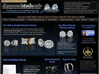 Go to diamondstudsonly.com website.