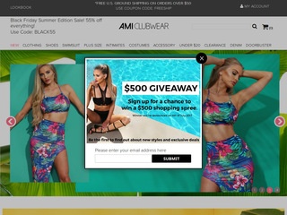 Go to amiclubwear.com website.