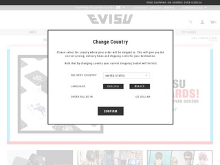 Go to evisu.com website.