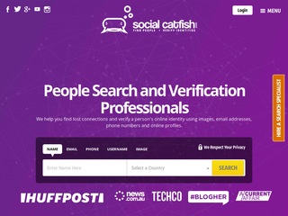 Go to Social Catfish website.