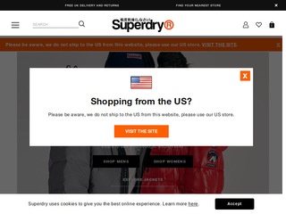 Go to Superdry US website.