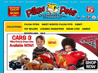 Go to pillowpets.com website.